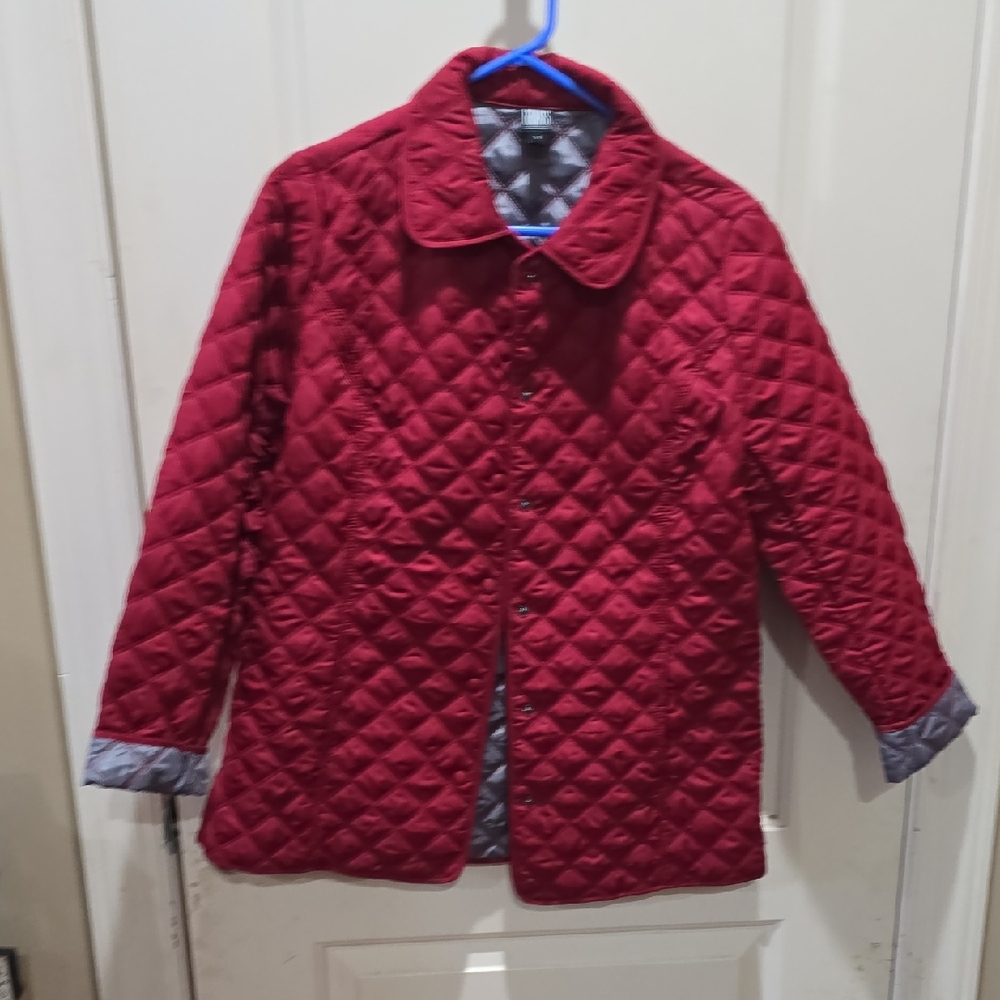 gumps size small Quilted Red Jacket for Women